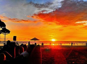 Glorious Sunset Bali Double Six Beach