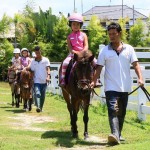 kids fun with pony ride