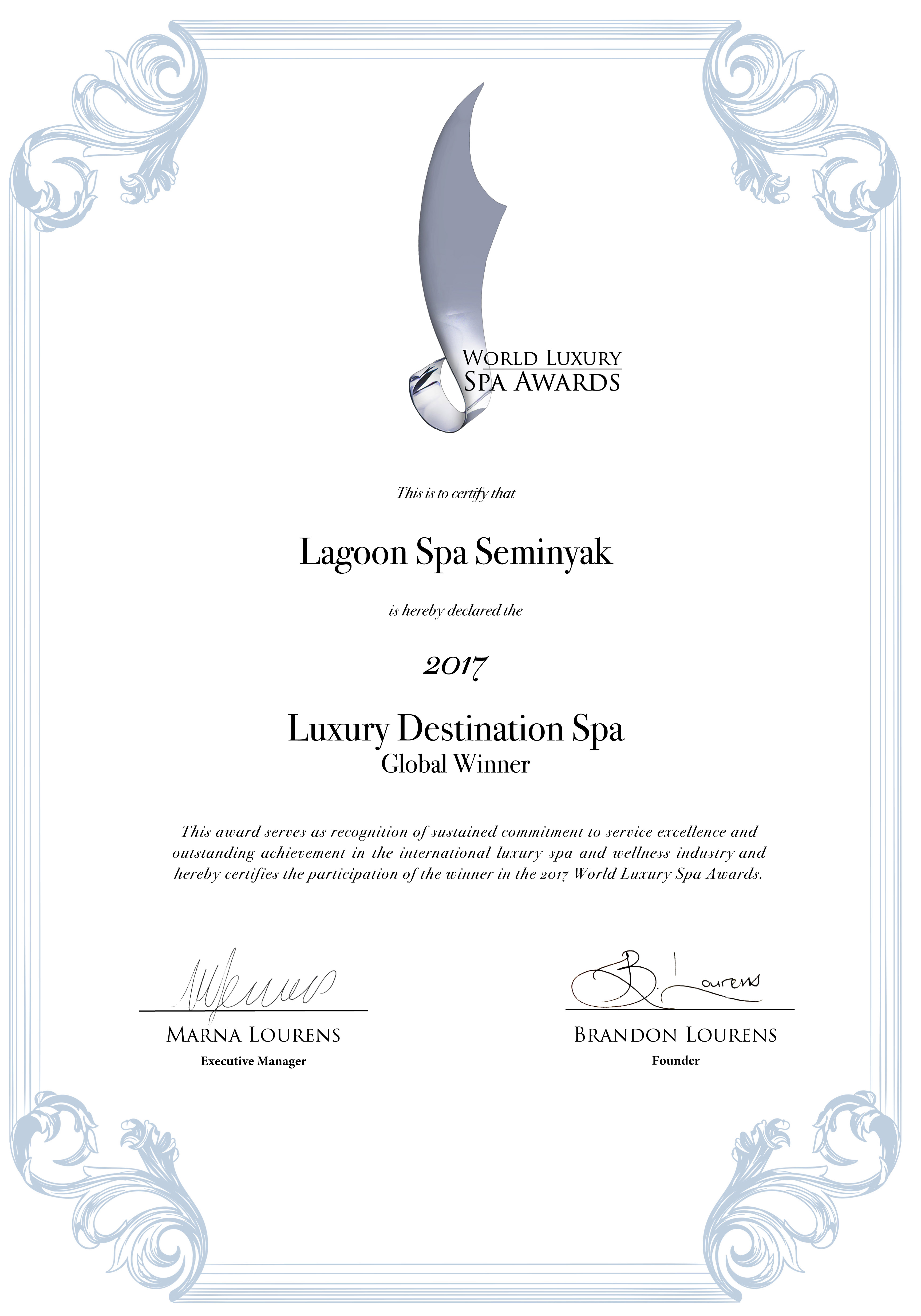 lagoon spa seminyak wlsa 2017